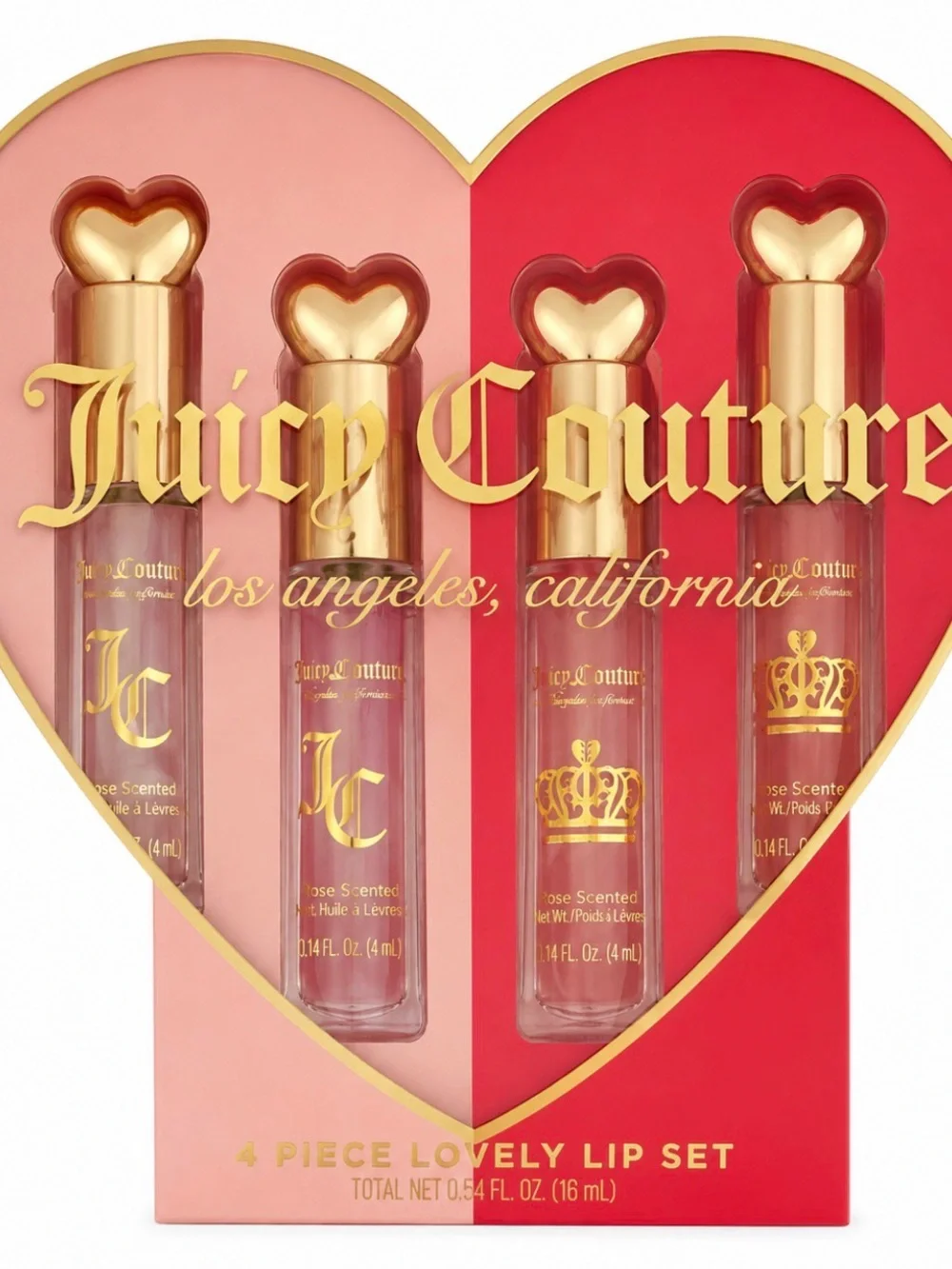 Juicy Couture 4-Piece Lovely Lip Oil Set NIB